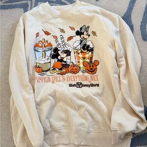 NEW! 2025 Disney World Halloween Pumpkin Spice & Everything Nice Sweatshirt | L